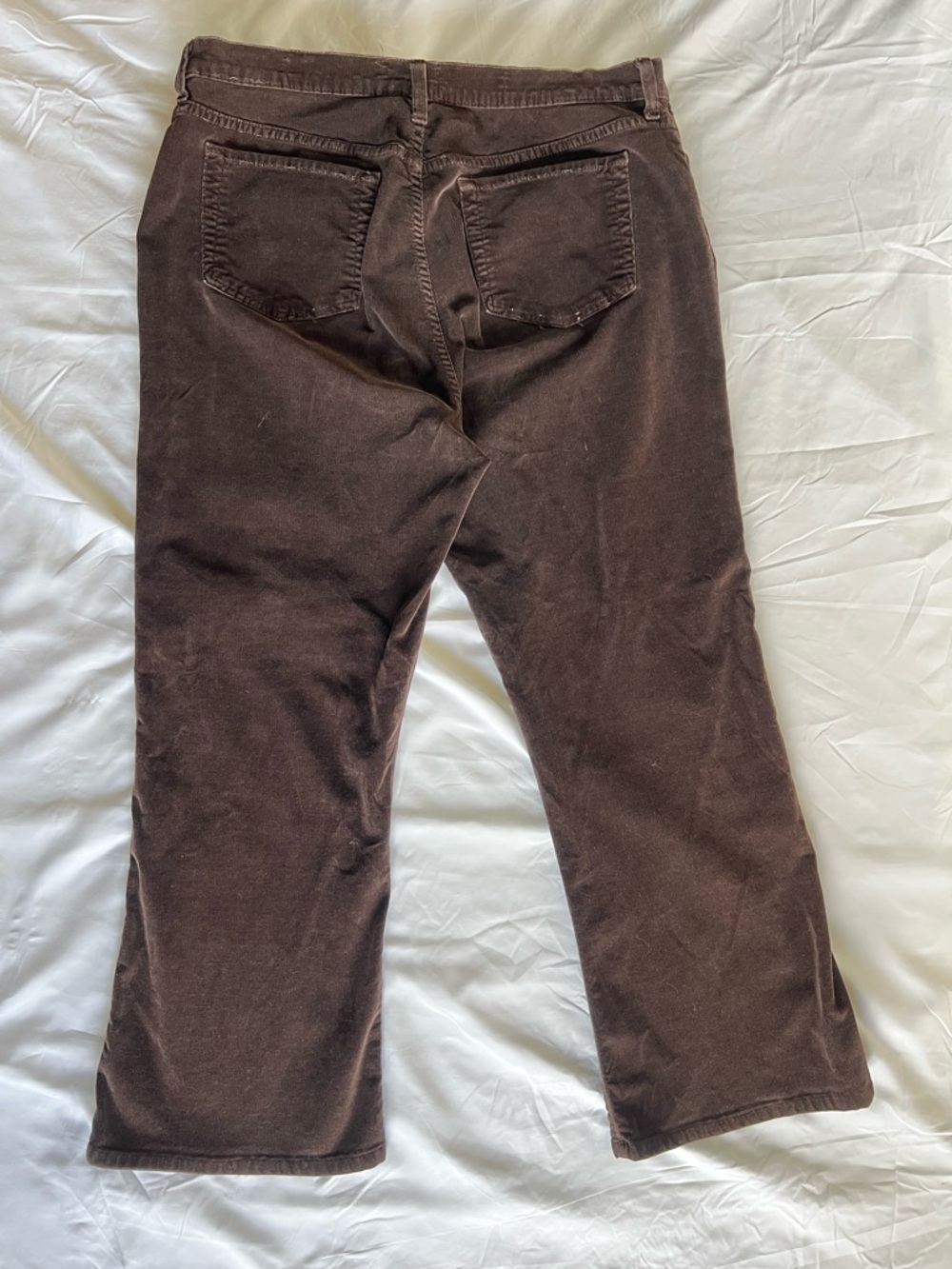 NYDJ Tummy Tuck Jeans Womens 18 Brown Corduroy Straight Leg Stretch Pants